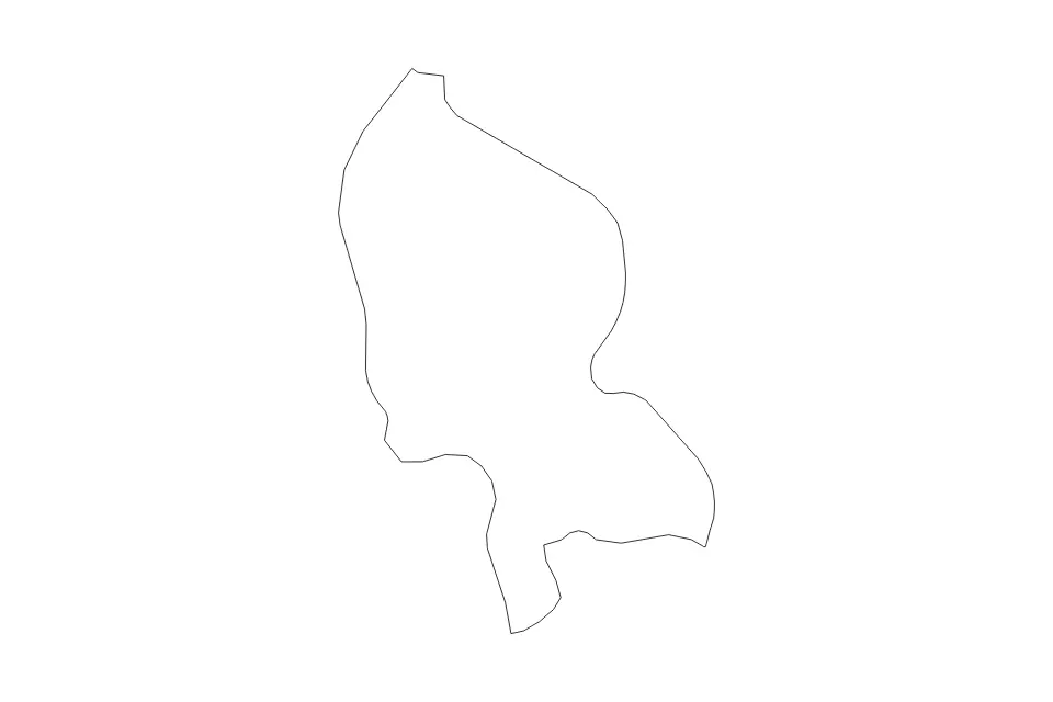 Mapa de Territoire de Belfort, France de tipo contorno para Europa, con contorno con límites limpios.