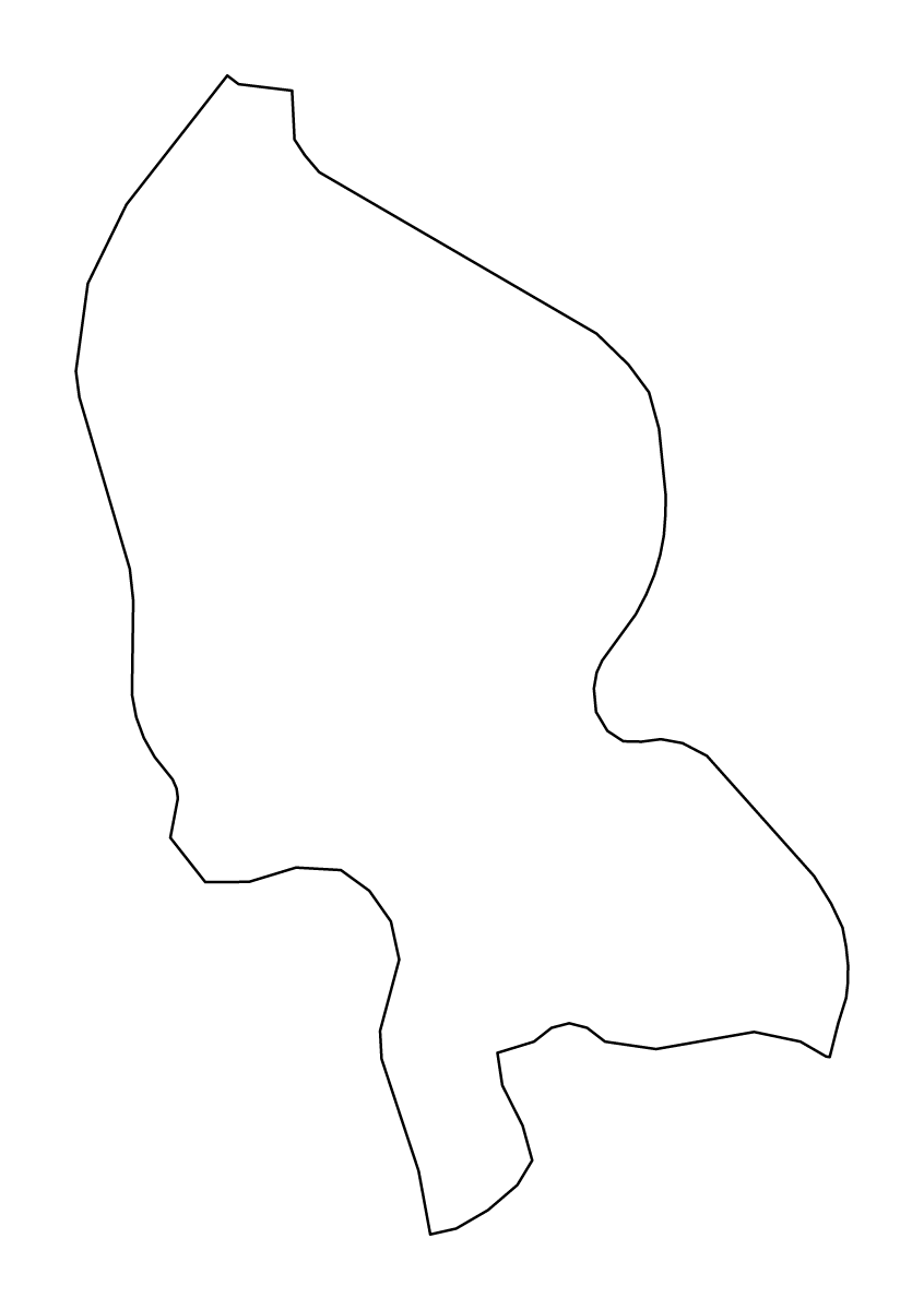 Outline map of Territoire de Belfort Metropolitan department, France.