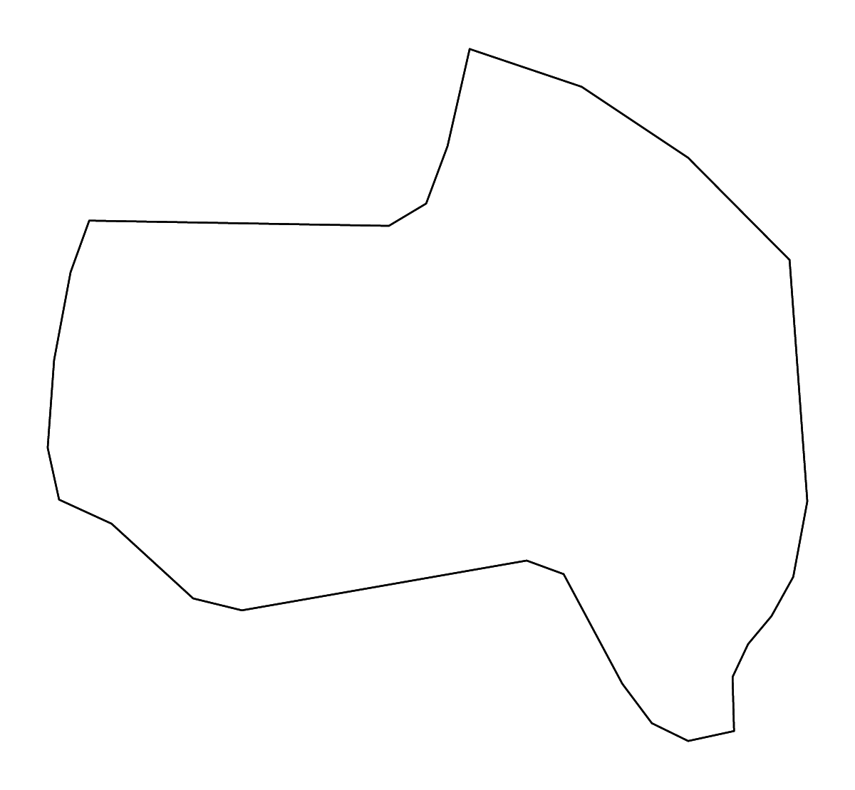 Mapa de contorno de Val-de-Marne, France con ríos.