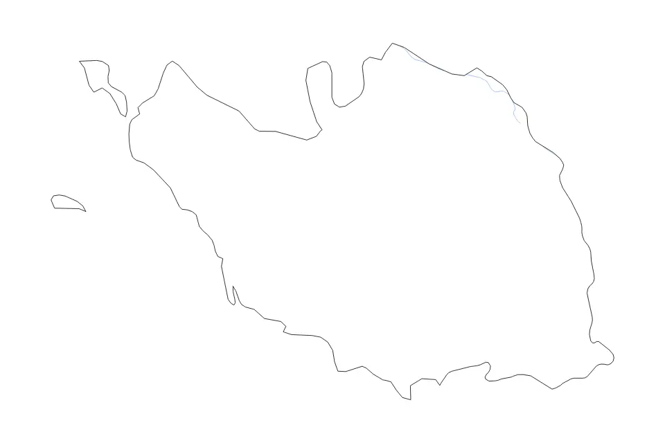 Carte de Vendée, France de type contour et rivières pour Europe, montrant contour et rivières avec des limites nettes.