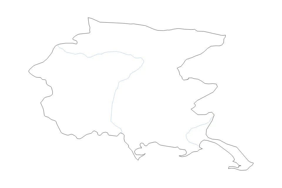 Aperçu de la carte de contour de Friuli Venezia Giulia