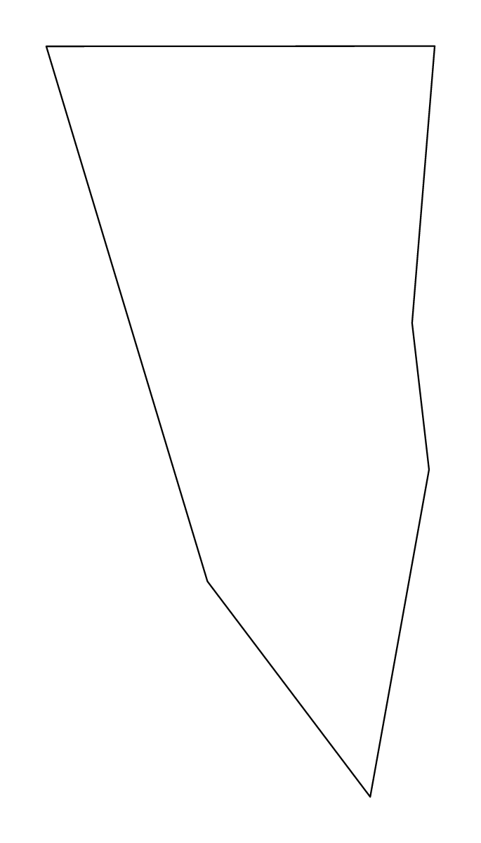 Mapa de contorno de Gibraltar.