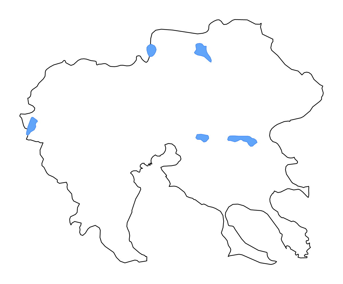 Mapa de contorno de Centre Macedonia, Greece con lagos y ríos.