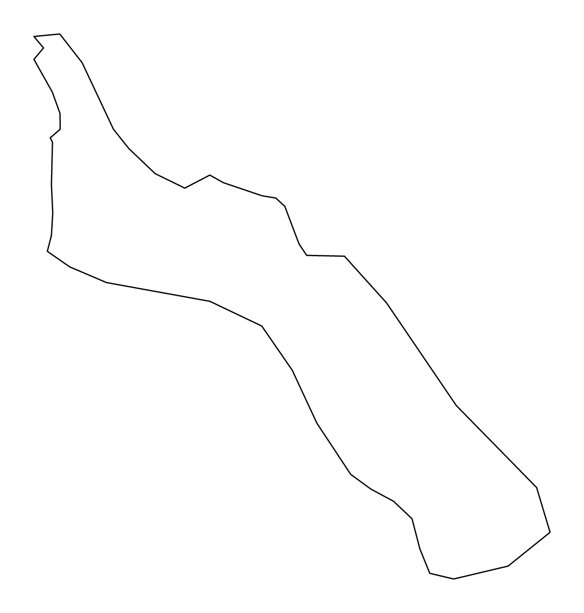 Carte de contour de Mount Athos, Greece.