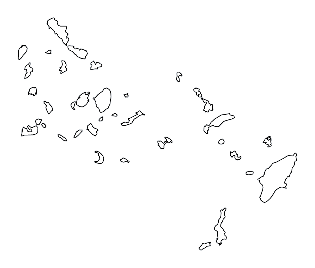 Mapa de contorno de South Aegean, Greece.
