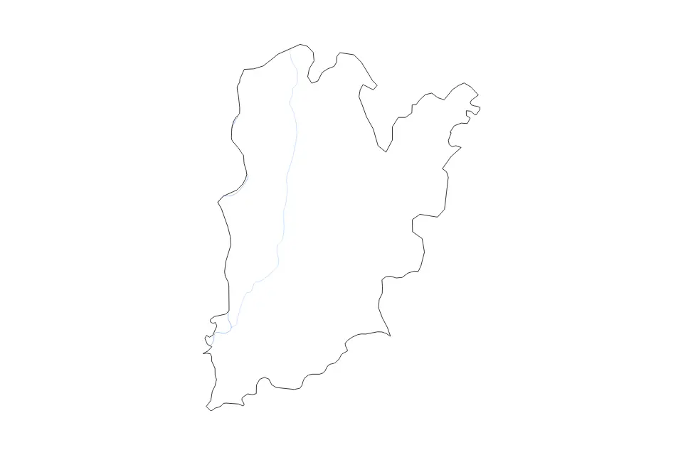 Bács-Kiskun outline map preview