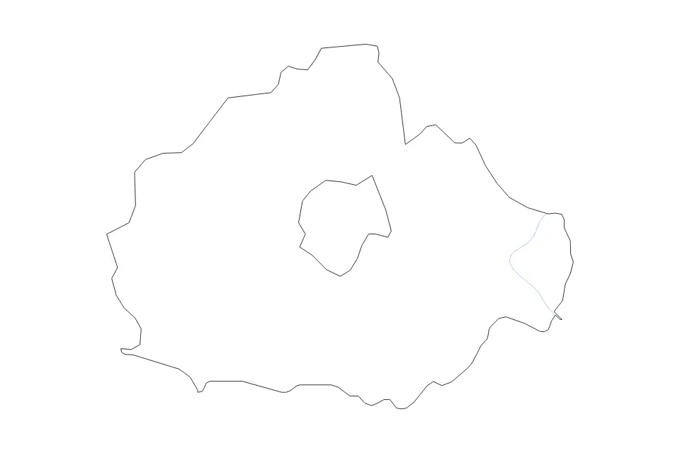 Baranya outline map preview