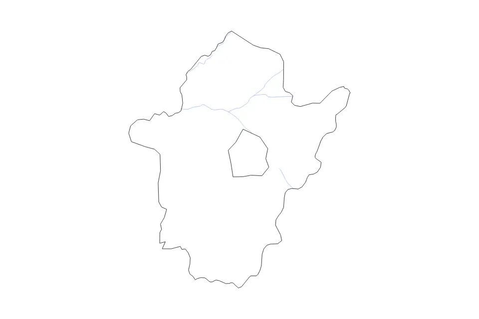 Békés outline map preview