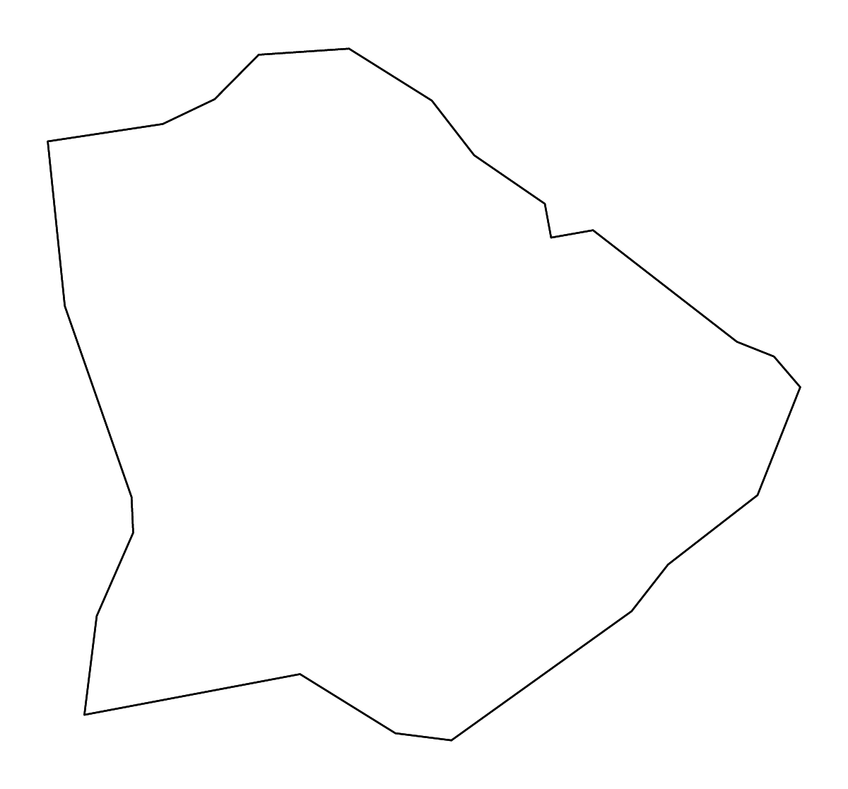 Mapa de contorno de Budapest, Hungary con ríos.