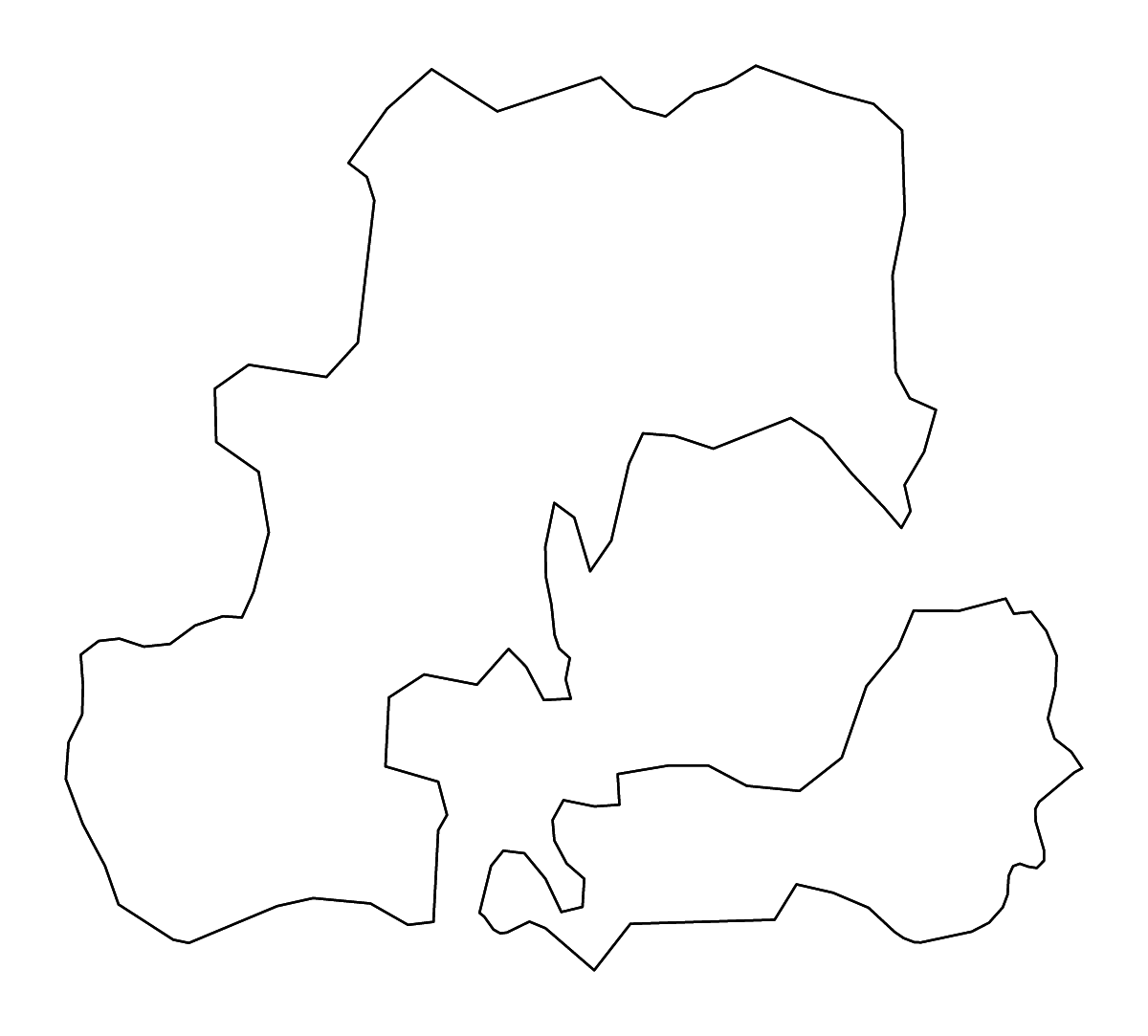 Mapa de contorno de Csongrád-Csanád, Hungary con ríos.