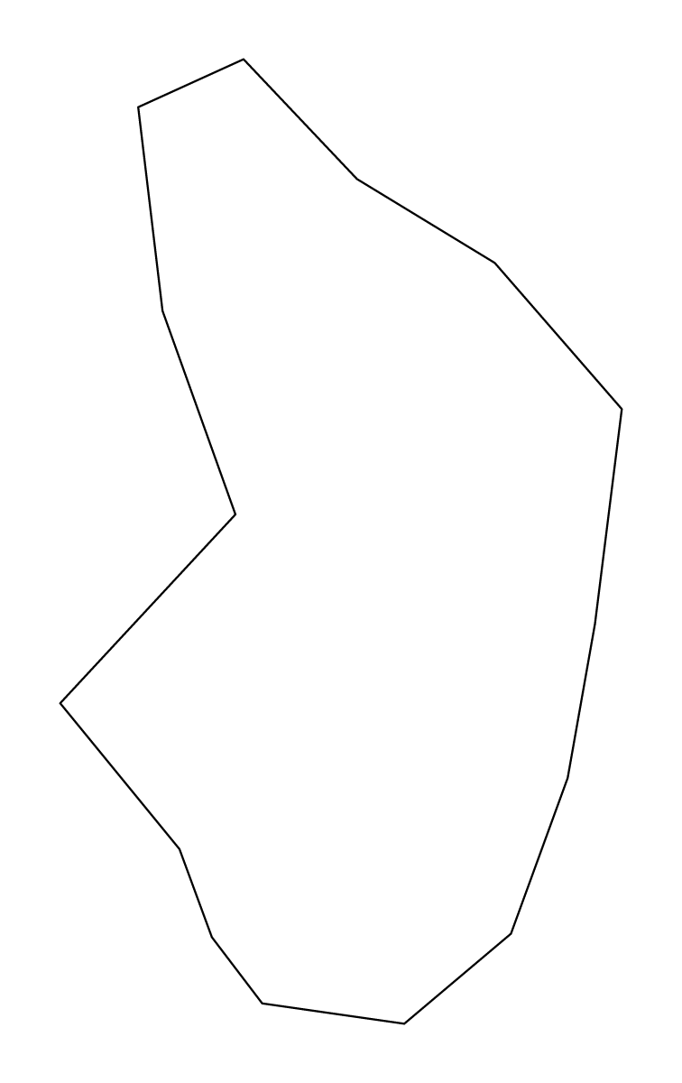 Mapa de contorno de Érd, Hungary.