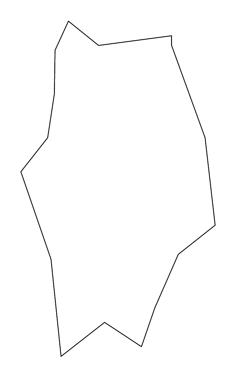 Carte de contour de Kaposvár, Hungary avec rivières.