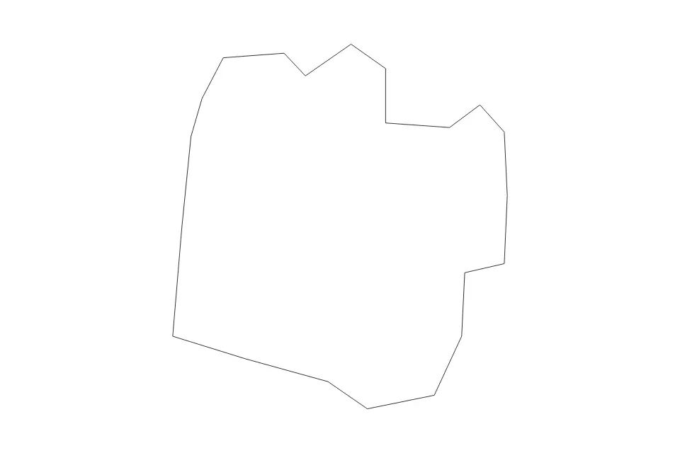 Carte de Nyíregyháza, Hungary de type contour pour Europe, montrant contour avec des limites nettes.