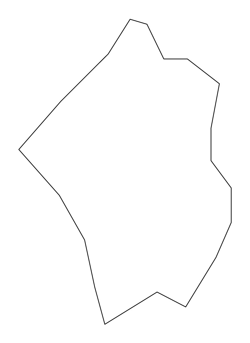 Mapa de contorno de Székesfehérvár, Hungary.