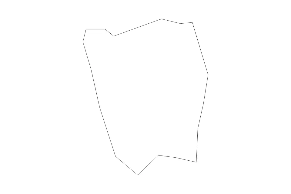Carte de Szombathely, Hungary de type contour pour Europe, montrant contour avec des limites nettes.