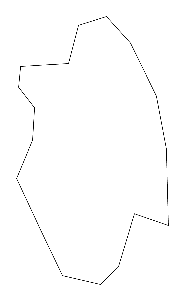Carte de contour de Veszprém, Hungary.