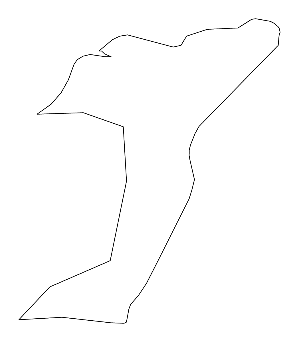 Mapa de contorno de Capital, Iceland.