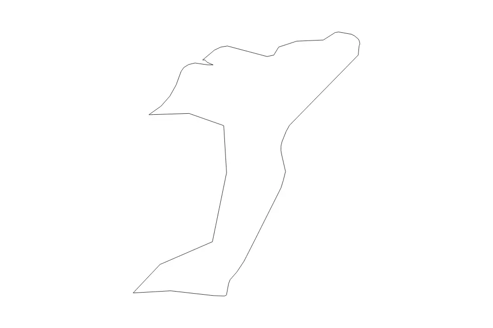 Carte de Capital, Iceland de type contour pour Europe, montrant contour avec des limites nettes.