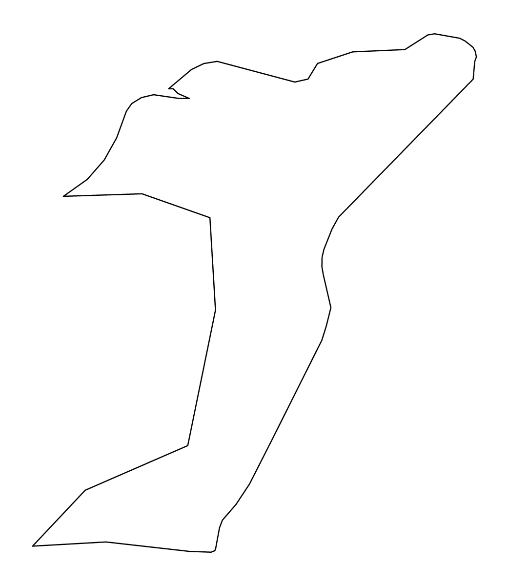 Mapa de contorno de Capital, Iceland.