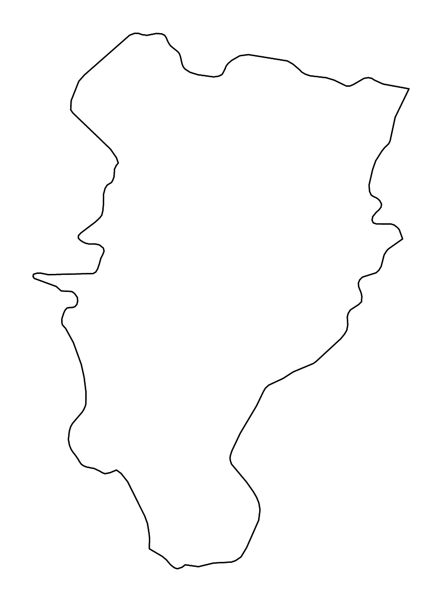Carte de contour de Kildare, Ireland avec rivières.