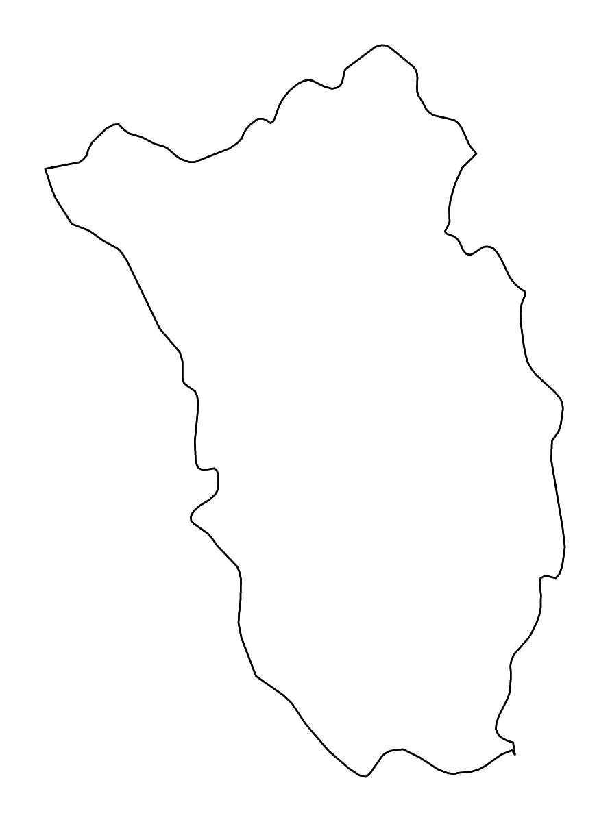 Carte de contour de Kilkenny, Ireland avec rivières.