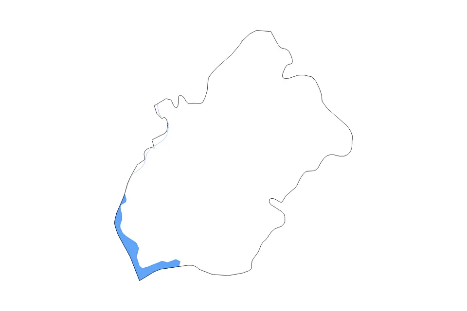 Mapa de Longford, Ireland de tipo contorno, lagos y ríos para Europa, con contorno, lagos y ríos con elementos de agua como Lough Ree.