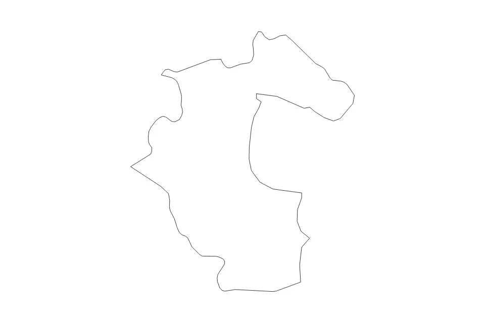 Mapa de Louth, Ireland de tipo contorno para Europa, con contorno con límites limpios.