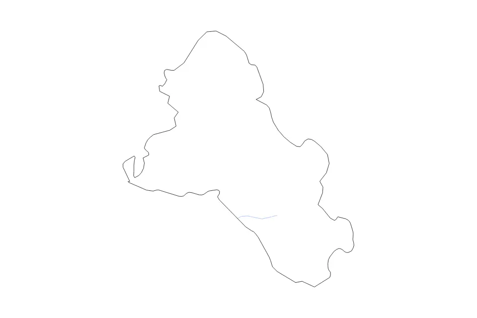 Mapa de Monaghan, Ireland de tipo contorno y ríos para Europa, con contorno y ríos con límites limpios.