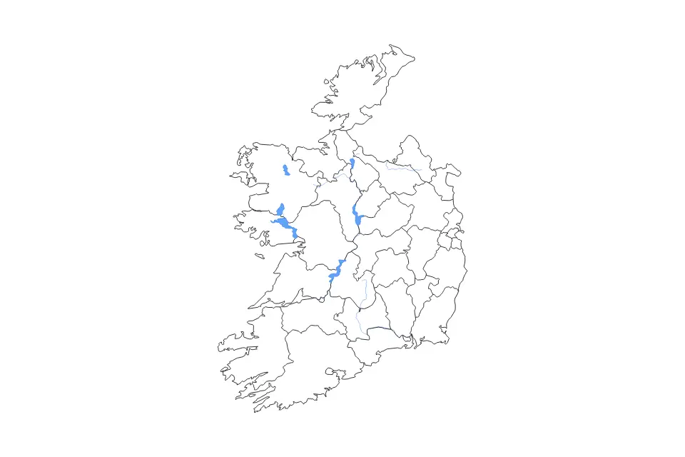 Vista previa del mapa de contorno de Ireland