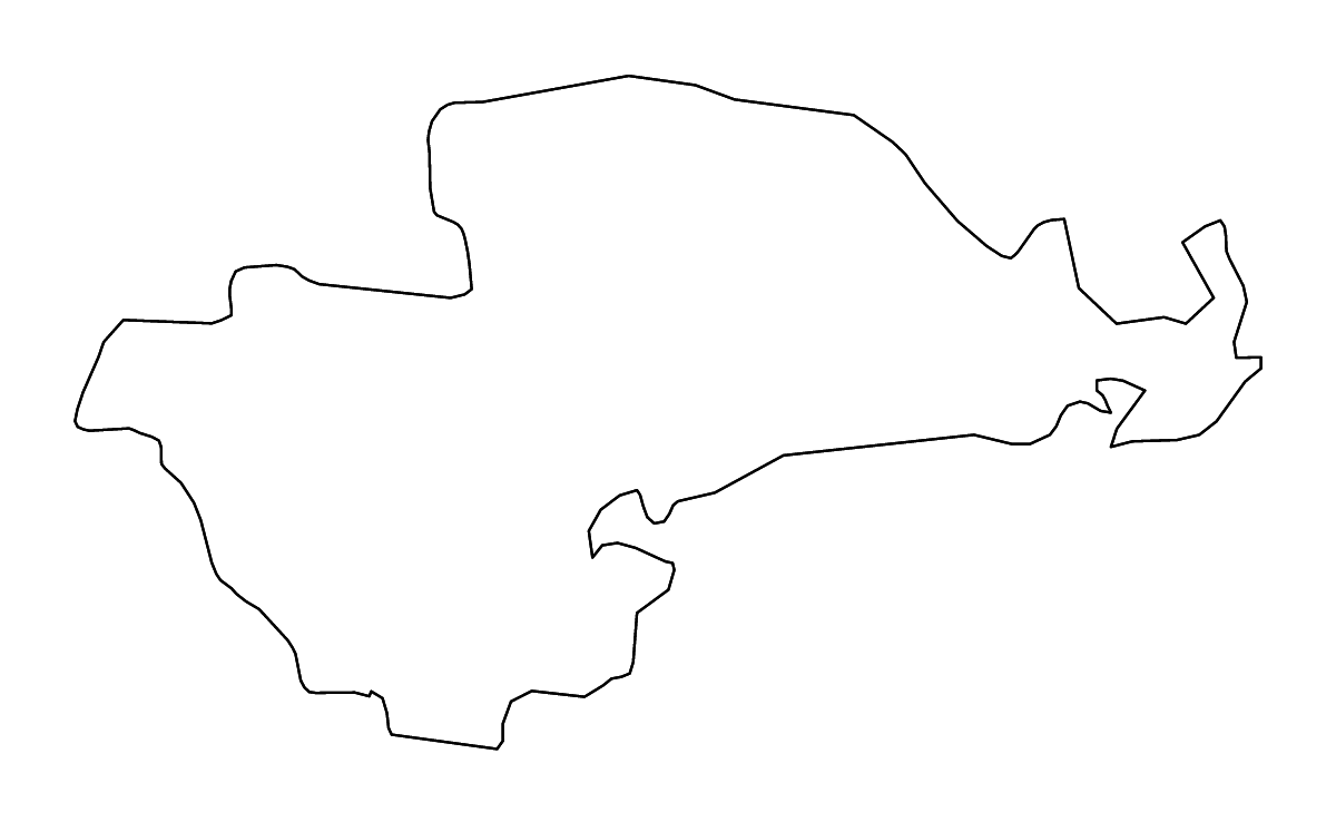 Mapa de contorno de Waterford (condado), Ireland con ríos.