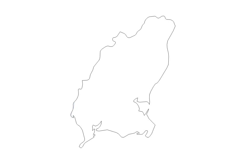 Mapa de Wexford, Ireland de tipo contorno y ríos para Europa, con contorno y ríos con límites limpios.