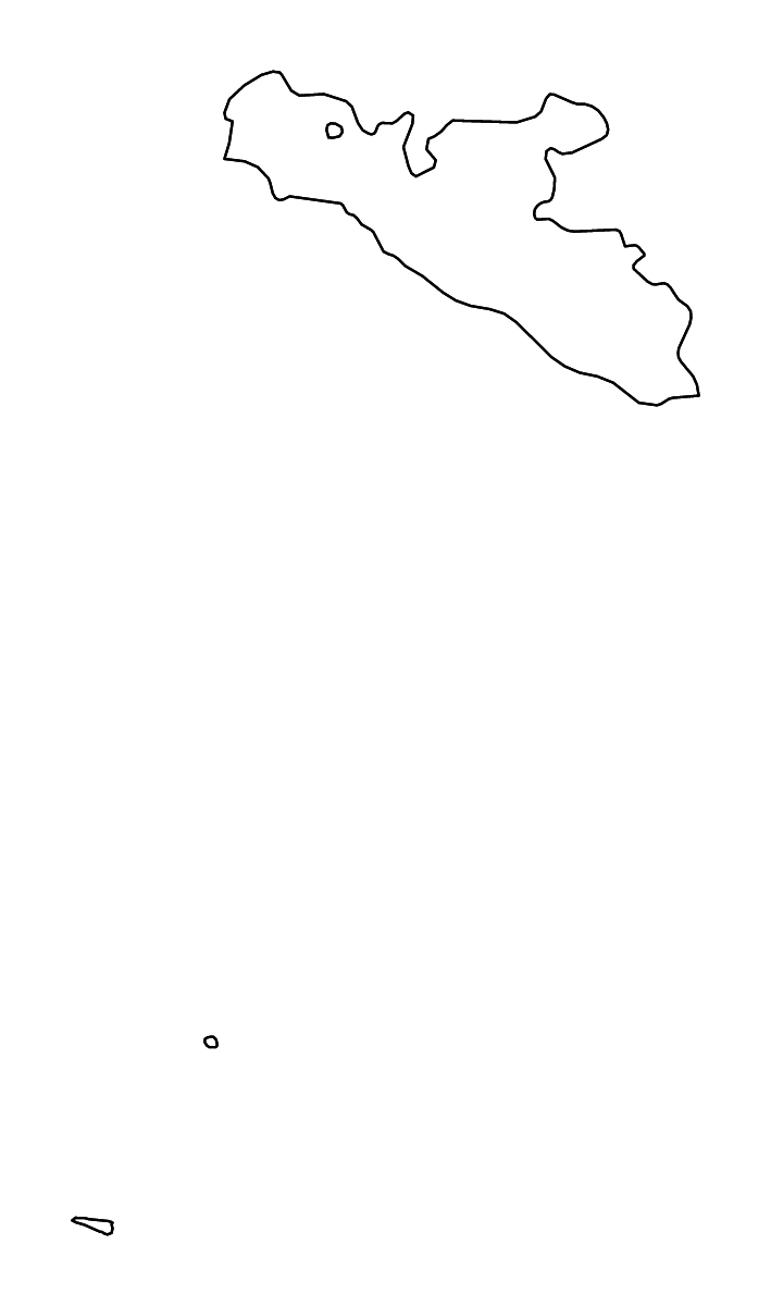 Mapa de contorno de Agrigento, Italy con ríos.