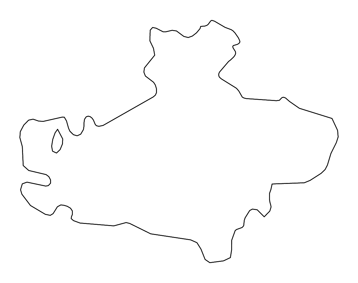 Mapa de contorno de Avellino, Italy con ríos.