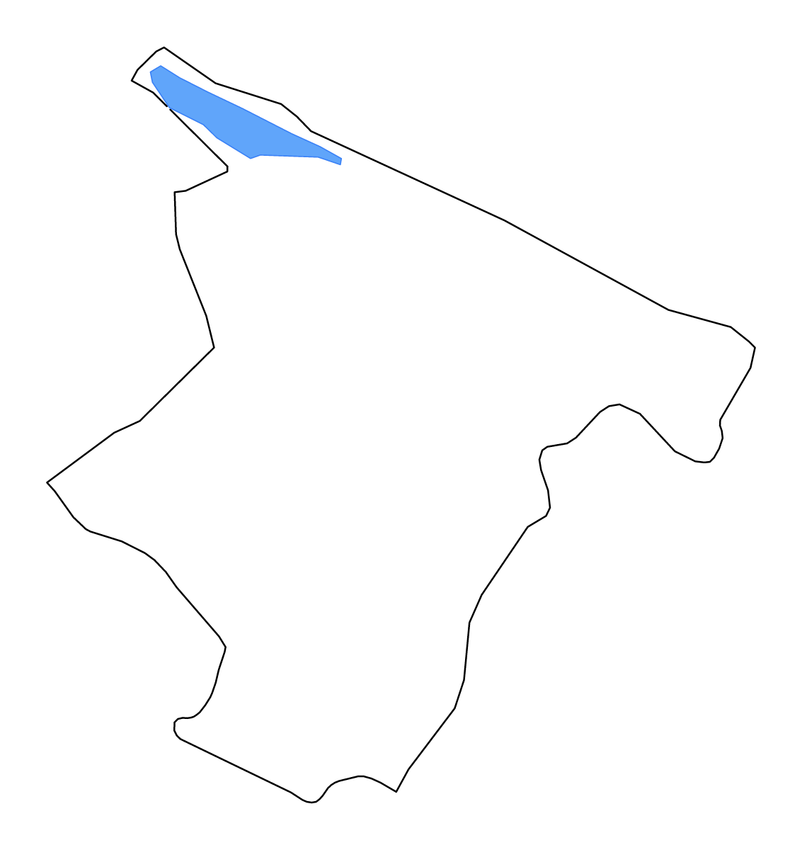 Mapa de contorno de Barletta-Andria-Trani, Italy con lagos y ríos.