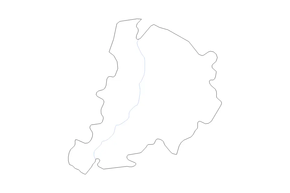 Carte de Bologna, Italy de type contour et rivières pour Europe, montrant contour et rivières avec des limites nettes.