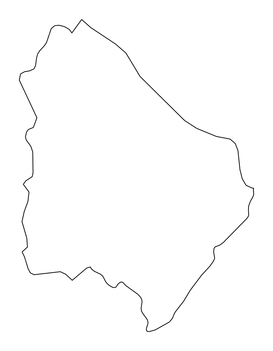 Mapa de contorno de Chieti, Italy.