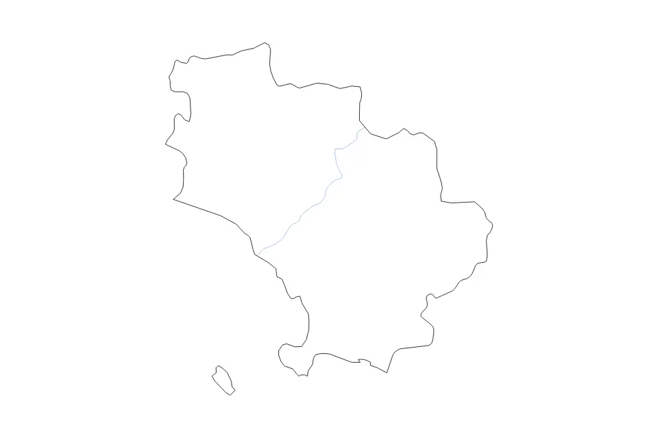 Carte de Grosseto, Italy de type contour et rivières pour Europe, montrant contour et rivières avec des limites nettes.