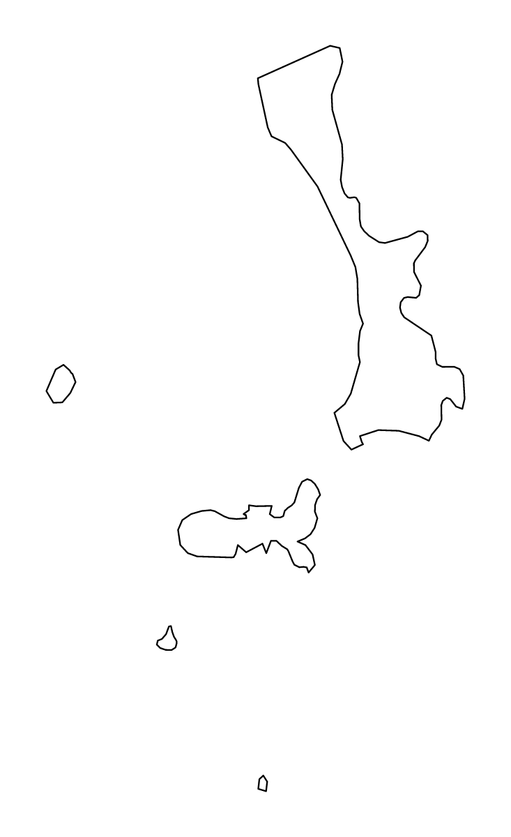Carte de contour de Livorno, Italy.
