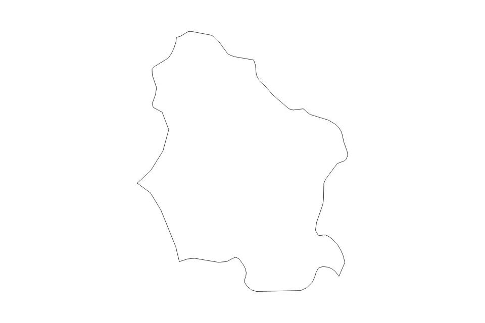 Mapa de Lucca, Italy de tipo contorno para Europa, con contorno con límites limpios.