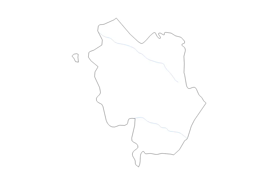 Mapa de Matera, Italy de tipo contorno y ríos para Europa, con contorno y ríos con límites limpios.