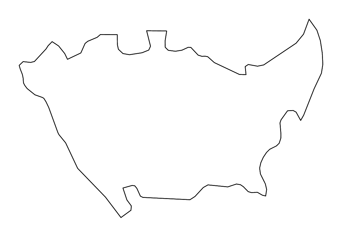 Carte de contour de Milan, Italy avec rivières.
