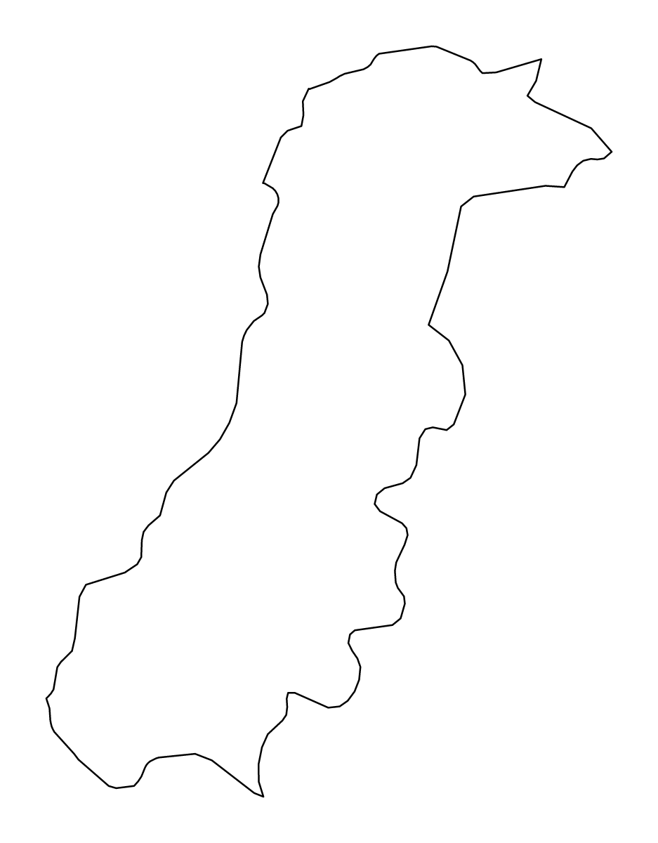Carte de contour de Modena, Italy.