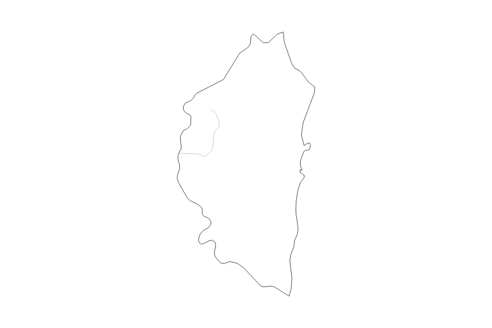Carte de Ogliastra, Italy de type contour et rivières pour Europe, montrant contour et rivières avec des limites nettes.