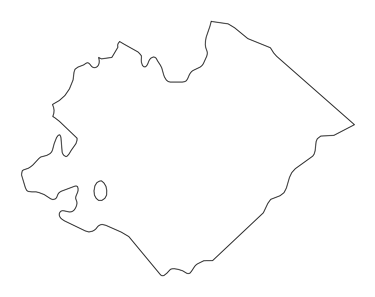 Mapa de contorno de Pesaro and Urbino, Italy.