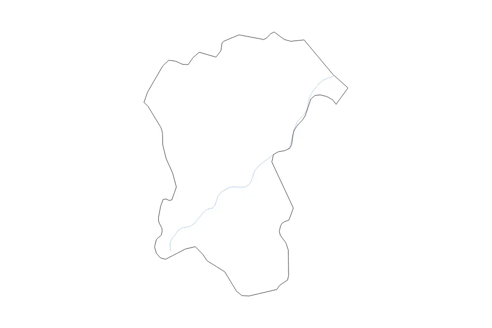 Carte de Pescara, Italy de type contour et rivières pour Europe, montrant contour et rivières avec des limites nettes.