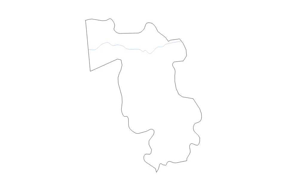 Mapa de Pisa, Italy de tipo contorno y ríos para Europa, con contorno y ríos con límites limpios.