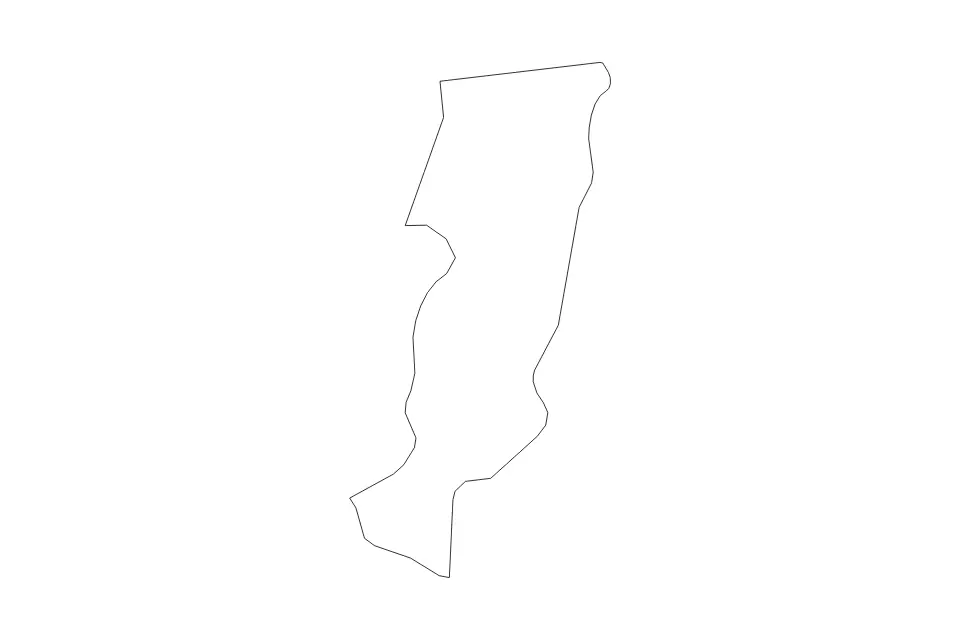 Mapa de Prato, Italy de tipo contorno para Europa, con contorno con límites limpios.