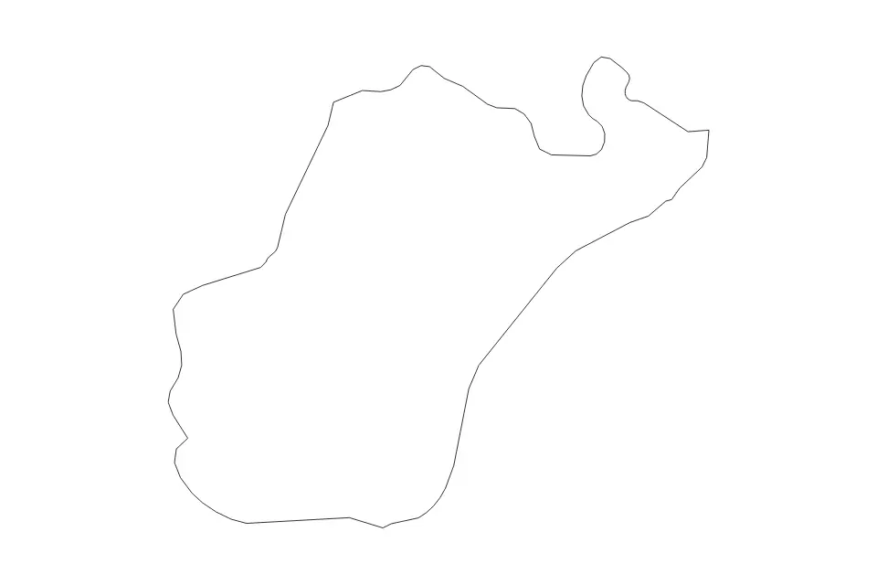 Carte de Reggio Calabria, Italy de type contour pour Europe, montrant contour avec des limites nettes.
