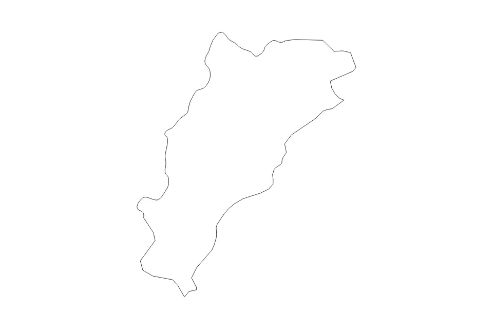 Outline map of Savona, Italy with subdivision borders.