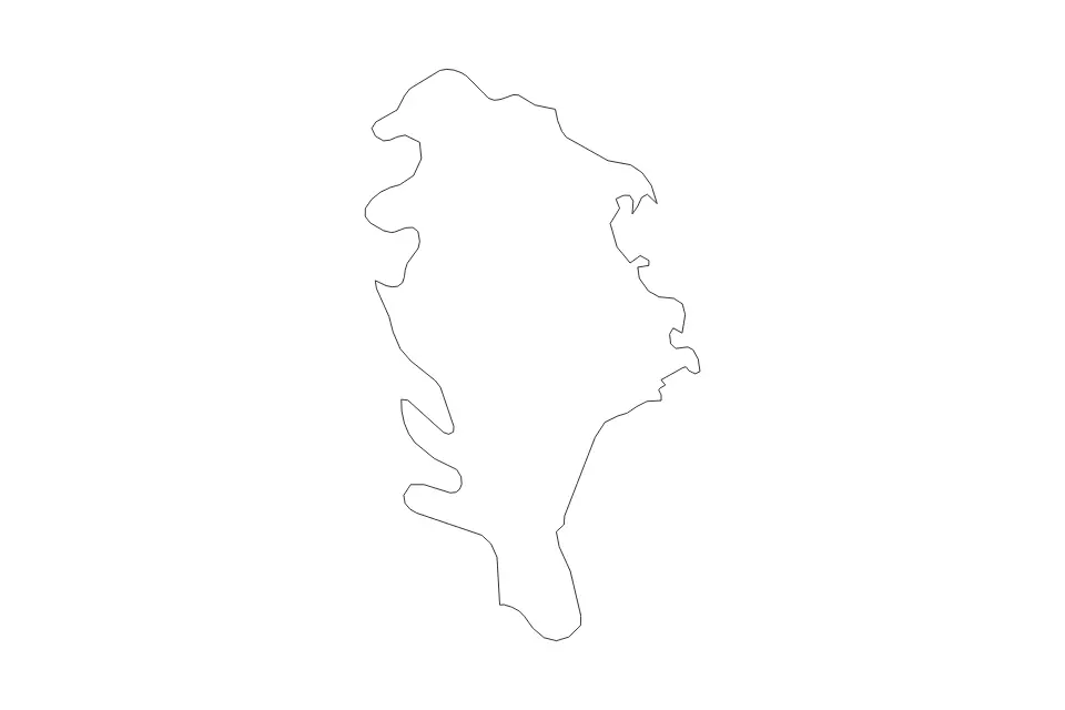 Mapa de Syracuse, Italy de tipo contorno para Europa, con contorno con límites limpios.